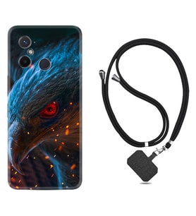 Xiaomi Redmi 12C Kılıf Silikon Boyun Askılı İpli Desenli Silikon Şahin 1756