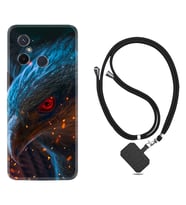 Xiaomi Redmi 12C Kılıf Silikon Boyun Askılı İpli Desenli Silikon Şahin 1756