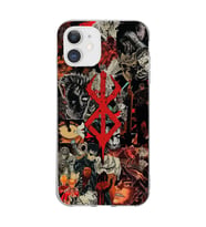 Iphone 11 Uyumlu Berserk Tasarımlı Şeffaf Telefon Kılıfı