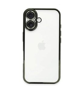 Iphone 16 Kılıf Lensli Silikon - Yeşil