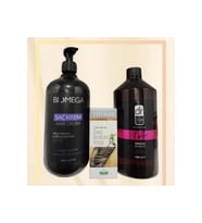 Jojoba özlü saç bakım yağı+ Saç Kremi 1lt + Keratin Şampuan 1 lt