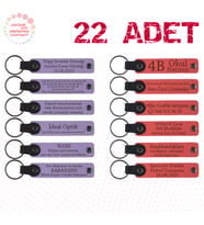 Mor Menekşe & Nar Çiçeği, 22’li Set, Tarih ve İsimli Deri Hatıra Şirket Açılışına Değer Katan Hediye