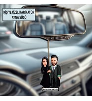 Kişiye Özel Avukat Karikatür Ayna Süsü – Hukukçulara Özel Araç İçi Hediyelik