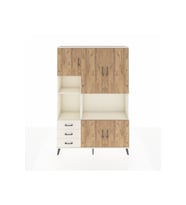 Arges Dolap 9 Raflı 3 Çekmeceli 5 Kapaklı 132x30x195 Aytaşı-Çam/Aytaşı