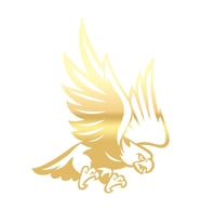 Kartal Sticker17x17 Cm Gold