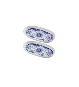 The Mia Odore Di Limone Oval Servis 2li 21 cm ODL0011 (Çok Renkli)