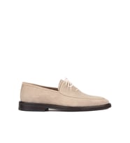 Shoetyle - Bej Süet Bağcıklı Erkek Klasik Ayakkabı 250-7511