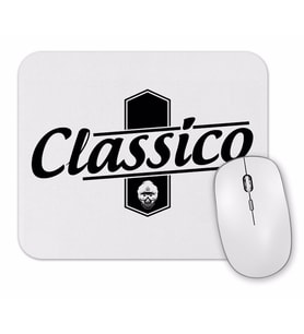 Classico -Branco Masculino e Feminino Mouse Pad