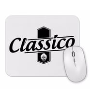 Classico -Branco Masculino e Feminino Mouse Pad