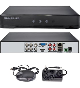 Kayıt Cihazı Ahd Dvr 4 Kanal Wıfı 5mp 1080P H265 Xmeye Sunplus SP-4200 (Siyah)