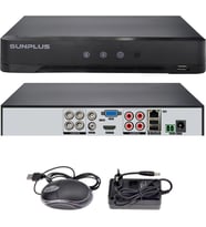 Kayıt Cihazı Ahd Dvr 4 Kanal Wıfı 5mp 1080P H265 Xmeye Sunplus SP-4200 (Siyah)