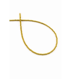 Hematit Doğal Taş Parlak Gold Küre Kesim 2mm Dizi [AA]