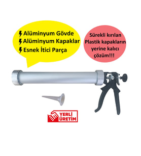 Profesyonel Sosis Silikon Tabancası Uzun 600ml