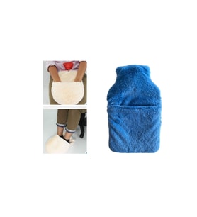 SICAK SU TORBASI CEPLİ MAVİ PELUŞ TERMOFOR 32,5x17,5cm  1500 ML