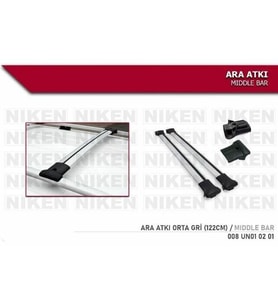Araç Üstü Ara Atkı Bagaj Taşıyıcı Gri Yanlardan Sıkıştırmalı Al