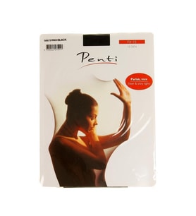 Penti Külotlu Fit 15 Den Burunsuz Siyah Çorap No 4 Xl