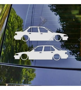 Accord Sedan CB7 Kelebek Cam Oto Sticker 17 CM 2 Adet