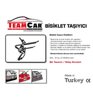 Bisiklet Taşıyıcı Bagajı 2 Bisiklet Kapasiteli
