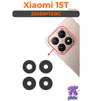 Xiaomi Mi 15T Arka Kamera Camı Lensi Yapışkanlı Dış Cam 25069PTEBG Uyumlu