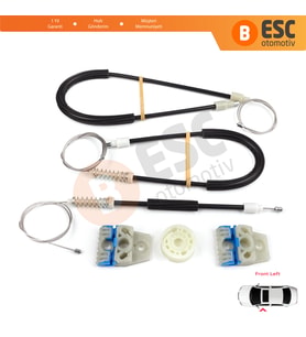 VW Passat B7 362 365 2010-2014 CC A32 A33 2011-2020 İçin Elektrikli Ön Sol Cam Kriko Tamir Seti