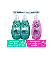 Omo Express Fresh Beyaz Ve Renkliler 1480ml X2 Capcanlı Renkli Ve Siyahlar X1