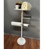 Lisa Plus Banyo Organizeri, Tuvalet Kağıtlık, Kağıt Havluluk (Beyaz)