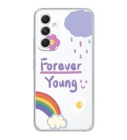 Samsung Galaxy A24 Uyumlu Forever Young Tasarımlı Şeffaf Telefon Kılıfı