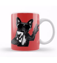 The French Bulldog Kupa Bardak Porselen