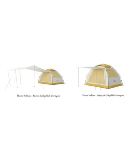Naturehike Ango ES60 Gölgelikli Otomatik Kurulum Kamp Çadırı Thorn Yellow-Ekstra Gölgelikli