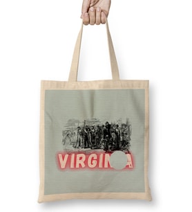Virginia Art Gift Bez Çanta Uzun Saplı