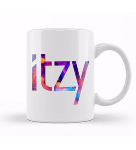 itzy Font Collage 01 Kupa Bardak Porselen