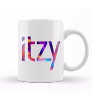 itzy Font Collage 01 Kupa Bardak Porselen