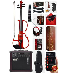 Midex RCZ-606RD-AMP Elektro Keman ve Şarjlı Anfi Seti