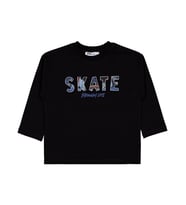 Civil Boys Skate Gofre Baskılı 2-5 Yaş Sweatshirt - Siyah