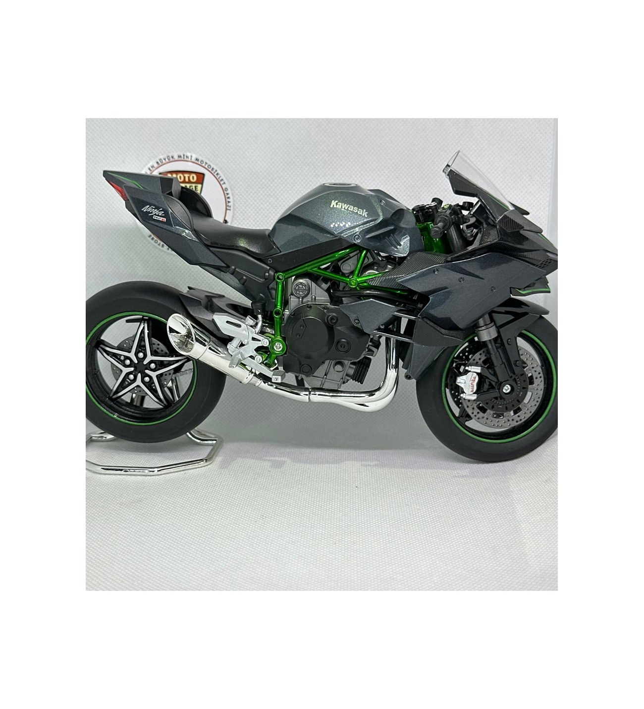 Kawasaki Ninja H2R 1:9(25 cm) Diecast Motosiklet Model – Işıklı