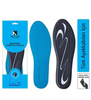 Blue Gel Memory Foam, Masaj Destekli, Darbe Emici Erkek Klasik Ayakkabı İç Tabanı 192-MM