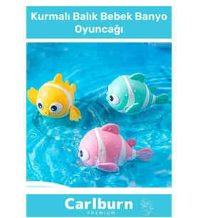 Özel Üretim Dayanıklı Eğlenceli Hafif Kurmalı Renkli Yüzen Balık Bebek Çocuk Banyo Su Oyuncağı