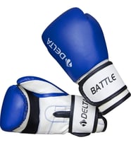 Delta Battle Dura-Strong Mavi-Beyaz Boks Eldiveni