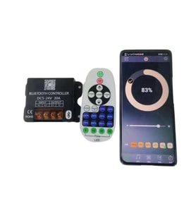 30A Tek Renk 23 Tuş Kumandalı ve Bluetoohlu RF Dimmer 5V- 24V