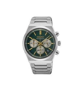 Seiko SSB461P Quartz Çelik Gri Yeşil Kadran Safir Cam 10 ATM 40 mm Erkek Kol Saati