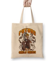 Cute Future Shield Maiden Nordic Viking Warrior Bez Çanta Uzun Saplı