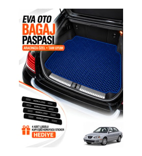 HYUNDAİ ELANTRA (2000-2006) Uyumlu EVA Bagaj Paspası Araca Özel Lacivert