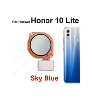 Huawei Uyumlu Honor 10 Lite Parmak İzi Flex Mavi
