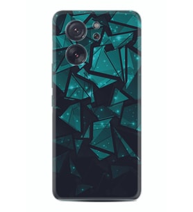 Xiaomi 13T - Xiaomi 13T Pro Kılıf Desenli Silikon Green Prizmas 1348
