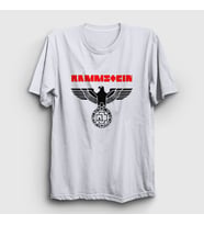 Presmono Unisex Beyaz Eagle Rammstein T-Shirt 105151tt (Beyaz)