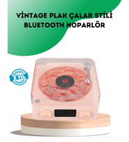 Bluetooth Hoparlör – Kristal Ses, Gece Lambası, Saatli Tasarım