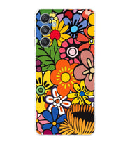 PrintiFy Samsung Galaxy M34 5G ile Uyumlu Retro Color 2  Kamera Korumalı Şeffaf  Kılıf