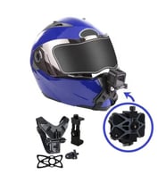 Motobir Motosiklet Kask Çene Bağlantılı Telefon ve Aksiyon Kamera Tutucu Full Set