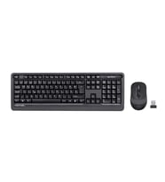 A4 Tech Fg1010F 2.4G Gri F Klavye Fn-Mm Klv+Optik Mouse Kablosuz Set (Siyah)