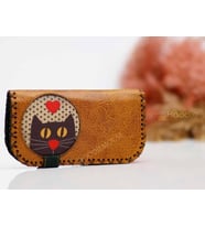 Kedi Aşkı Figürlü Büyük Cüzdan Etnik Bohem Retro Vintage Style - HARDAL